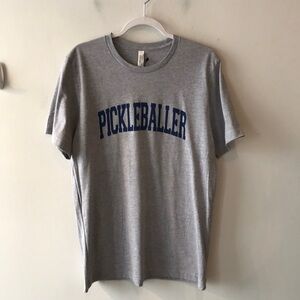 #138 Canvas pickle baller grey T-shirt large like new